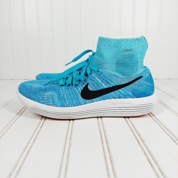 Nike Lunarepic Flyknit Lace Up Synthetic Running Shoes i748 - Picture 1 of 13